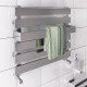 Eastbrook Ascona Polished Stainless Steel Designer Towel Rail 420mm x 500mm