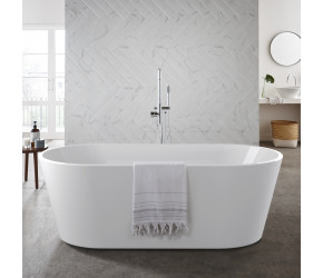 Kartell Coast Gloss White Freestanding Bath 1700mm x 800mm