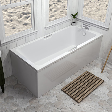 Eastbrook Portland Beauforte Single End Twin Grip Reinforced Bath 1800mm x 800mm