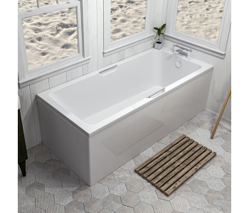 Eastbrook Portland Beauforte Single End Twin Grip Reinforced Bath 1800mm x 800mm