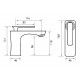 Eastbrook Helston Matt Smooth Grey Basin Mono Mixer Tap with Waste