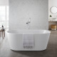 Kartell Coast Gloss White Freestanding Bath 1500mm x 750mm