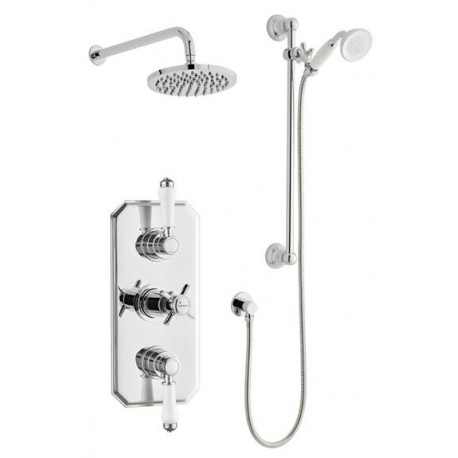 Kartell Klassique Option 5 Triple Thermostatic Concealed Shower