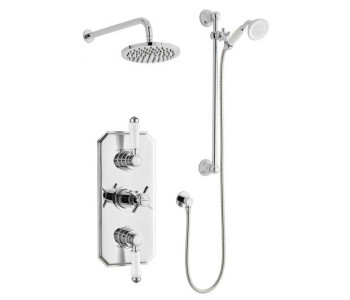 Kartell Klassique Option 5 Triple Thermostatic Concealed Shower
