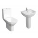 Kartell Project Square 4 Piece Toilet and Basin Bathroom Suite