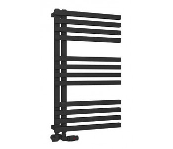 Eastbrook Reinbach Matt Black Designer Heated Towel Rail 800mm x 500mm