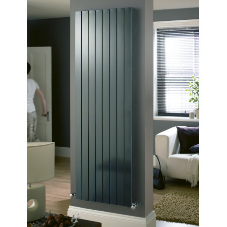 Eucotherm Mars Anthracite Vertical Flat Double Panel Radiator 600mm x 595mm