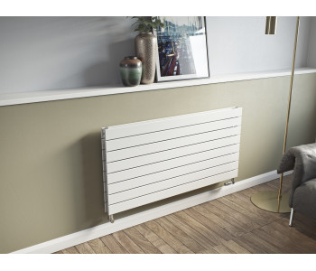 Eucotherm Mars White Horizontal Flat Double Panel Radiator 445mm x 600mm