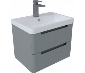 Tailored Monza Tailored Grey 500mm Wall Hung Vanity Unit & Basin