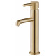 Tailroed Chepstow Brushed Brass Tall Mono Basin Mixer Tap
