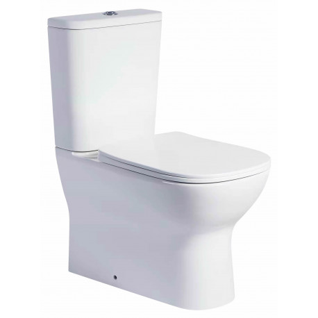 Tailored Plumb Essentials Rimless Close Coupled Toilet with Seat