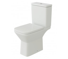 Tailored Plumb Essentials Square Rimless Close Coupled Toilet with Seat