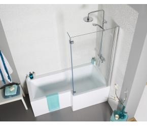 Kartell Tetris Right Hand L Shaped Shower Bath 1800mm x 850mm