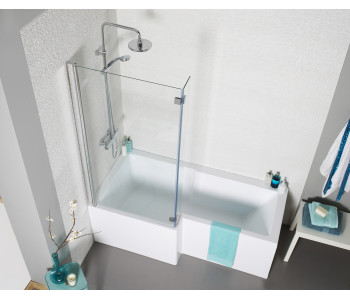 Kartell Tetris Left Hand L Shaped Shower Bath 1500mm x 850mm