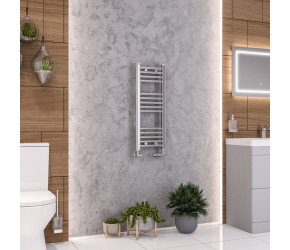 Eastbrook Wendover Straight Chrome Towel Rail 800mm High x 300mm Wide