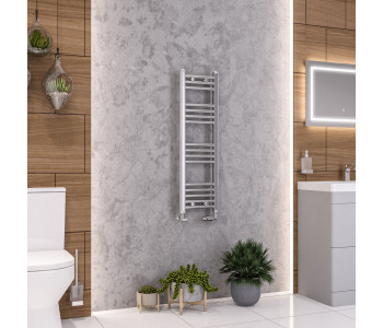 Eastbrook Wendover Straight Chrome Towel Rail 1000mm High x 300mm Wide