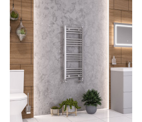 Eastbrook Wendover Straight Chrome Towel Rail 1000mm High x 400mm Wide