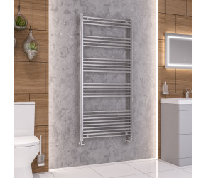 Eastbrook Wendover Straight Chrome Towel Rail 1600mm High x 750mm Wide