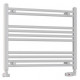 Eastbrook Wendover Straight White Towel Rail 600mm High x 750mm Wide