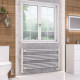 Eastbrook Wendover Straight White Towel Rail 600mm High x 1200mm Wide