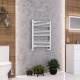 Eastbrook Wendover Straight White Towel Rail 800mm High x 600mm Wide