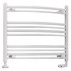 Eastbrook Wendover Curved White Towel Rail 600mm High x 750mm Wide
