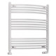 Eastbrook Wendover Curved White Towel Rail 800mm High x 750mm Wide