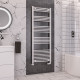 Eastbrook Wendover Curved White Towel Rail 1600mm High x 600mm Wide