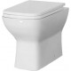 Tailored Seina BTW Square Toilet with Soft Close Seat & Fittings