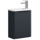 Tailored Naples Smile Shadow Grey 400mm Wall Hung Cloakroom Vanity Unit ans Basin