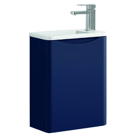Tailored Naples Smile Sapphire 400mm Wall Hung Cloakroom Vanity Unit and Basin