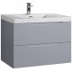 Tailored Naples Smile Tailored Grey 900mm Wall Hung Vanity Unit and Basin