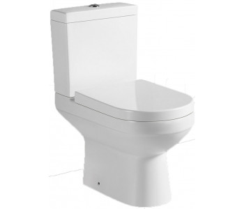 Tailored Florence Close Coupled Rimless D Shape Toilet with Seat