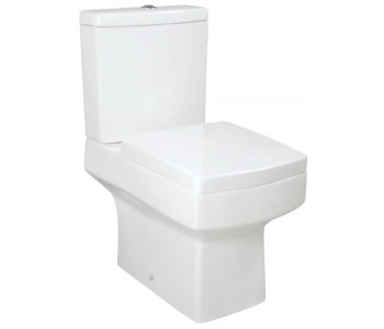 Tailored Braga Close Coupled Square Toilet with Seat
