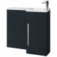 Tailored Verona Shadow Grey 900mm L Shape Single Door Vanity Unit Set Right Hand