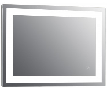 Tailored Niamh Square Strip LED Touch Bathroom Mirror and Demist 700mm x 500mm x 45mm