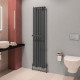 Eastbrook Matt Anthracite Vertical Tunstall Towel Bar 420mm