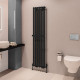 Eastbrook Matt Black Vertical Tunstall Towel Bar 420mm