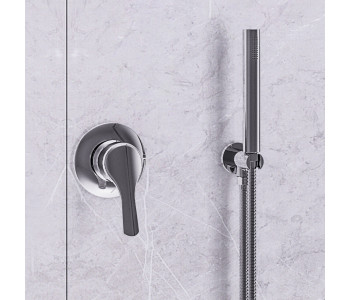 Eastbrook Chrome Concealed Manual Valve with Round Handset