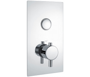 Eastbrook Round Concealed Thermostatic Single Push Button Shower Valve