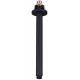 Tailored Orca Black 250mm Round Ceiling Arm