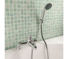 Eastbrook Isbourne Chrome Bath Shower Mixer with Handset