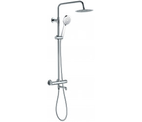 Tailored Plumb Chrome Essentials Round Shower kit with Bath Filler