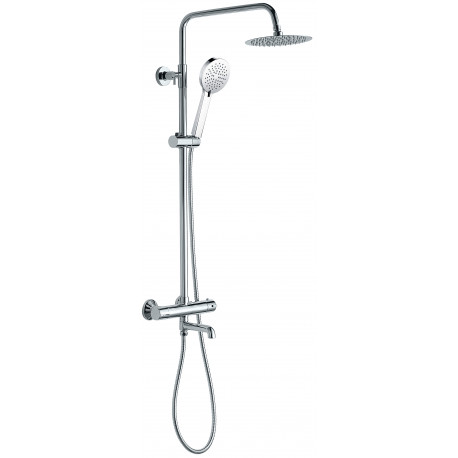 Tailored Plumb Chrome Essentials Round Shower kit with Bath Filler