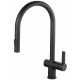 Tailored Mayhill Black Single Lever Pull Out Kitchen Tap