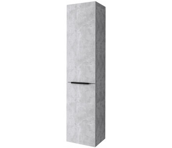 Tailored Prague Concrete Tall Boy With Black Handle