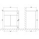 Tailored Sorrento White 600mm Floorstanding Double Door Vanity Unit and Basin