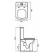 Tailored Plumb Essentials Rimless Close Coupled Toilet with Seat