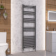 Eastbrook Wendover Straight Anthracite Towel Rail 1800mm High x 600mm Wide