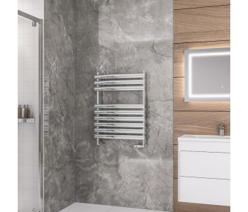 Eastbrook Tunstall Chrome Designer Towel Rail 800mm x 600mm